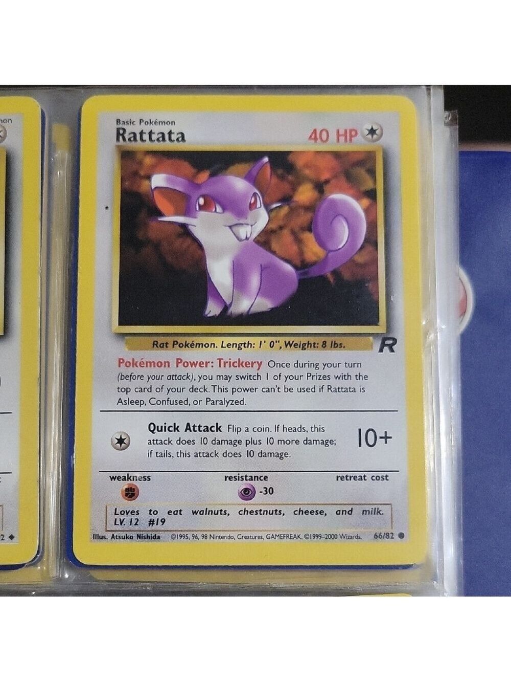 Pokemon Rattata Card